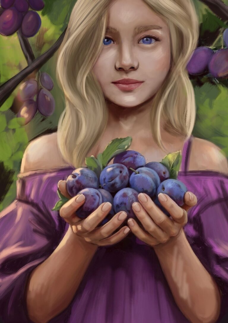 Autorska ilustracja z talii Karty Przekazy Drzew — karta 16 z 32