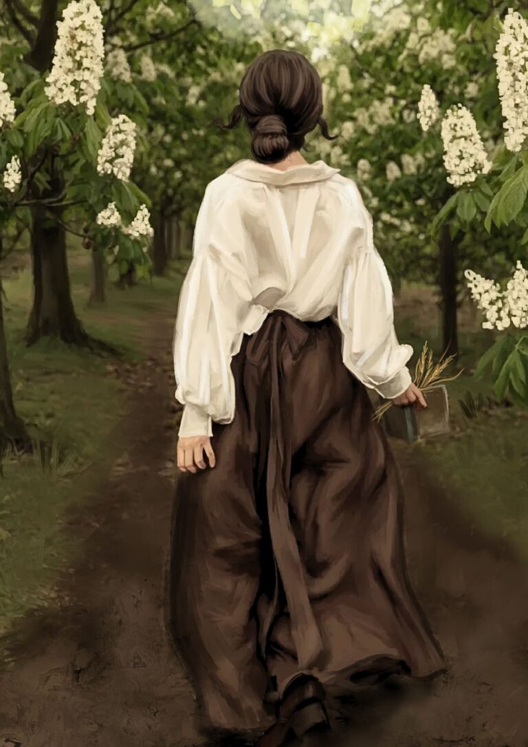 Autorska ilustracja z talii Karty Przekazy Drzew — karta 5 z 32
